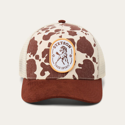 Free Spirit Trucker Hat | Stetson Brown Cow