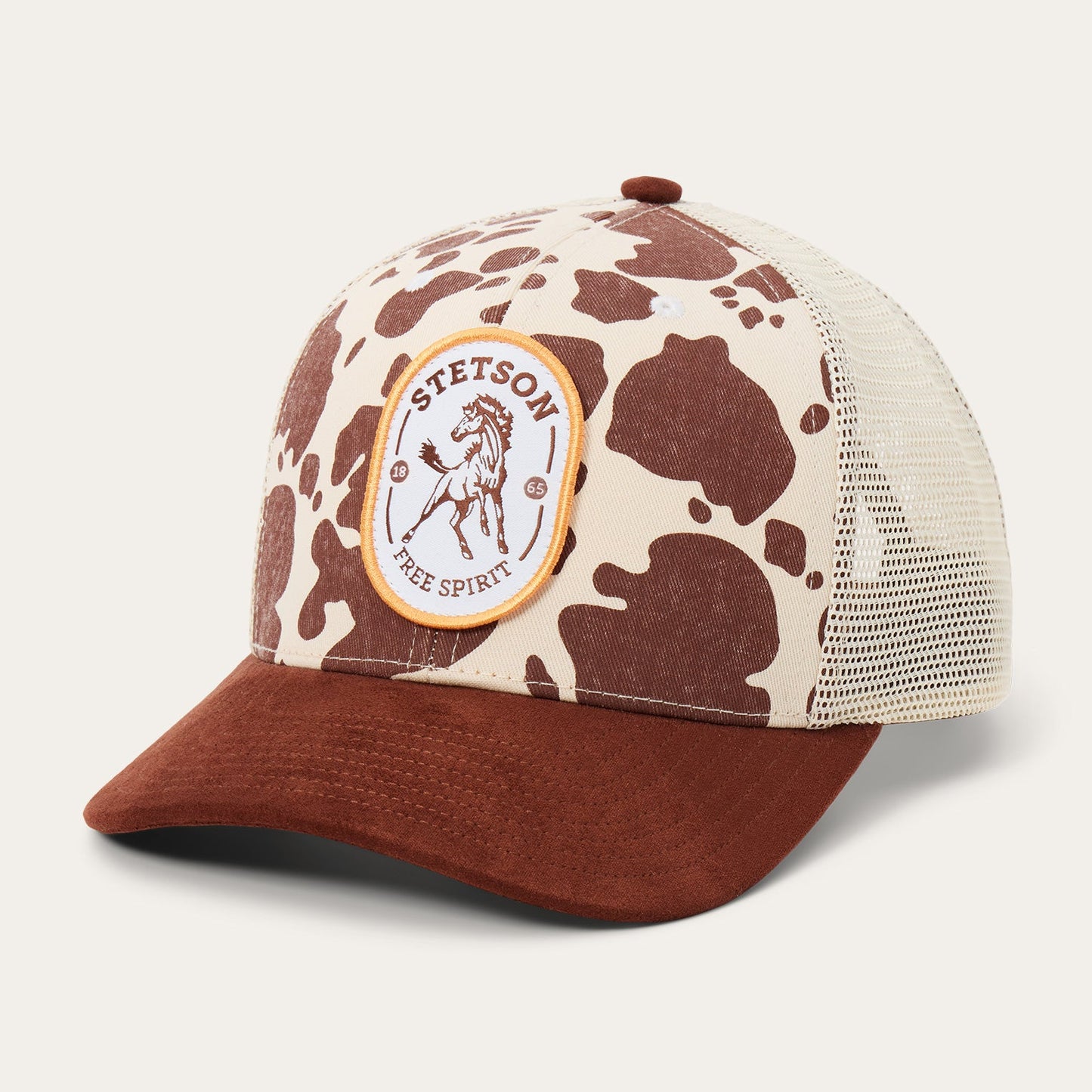 Free Spirit Trucker Hat | Stetson Brown Cow