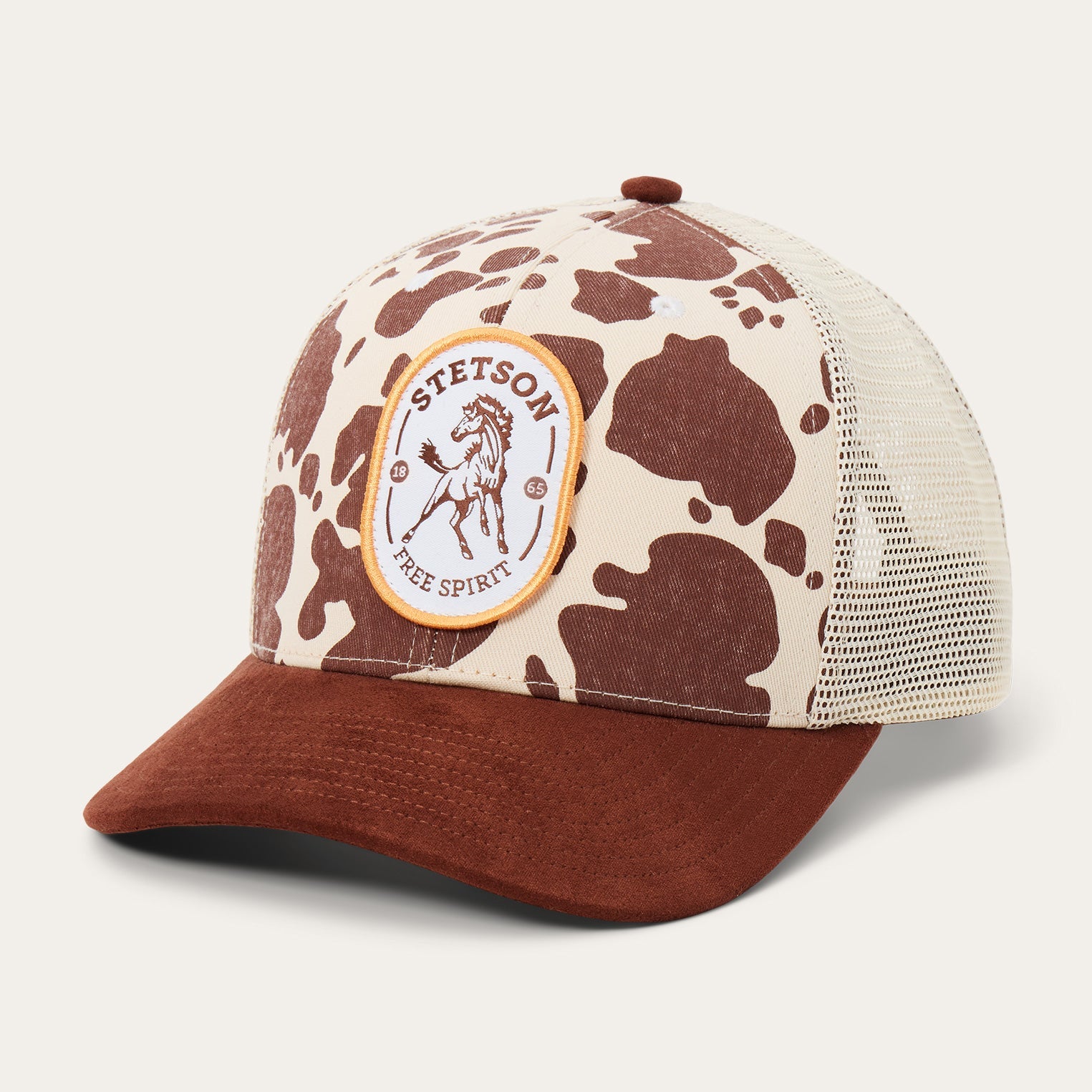 Free Spirit Trucker Hat | Stetson Brown Cow