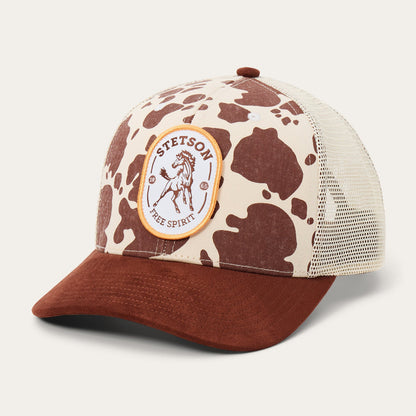 Free Spirit Trucker Hat | Stetson Brown Cow