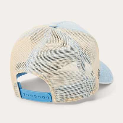 Longhorn Trucker Hat | Stetson Light Denim