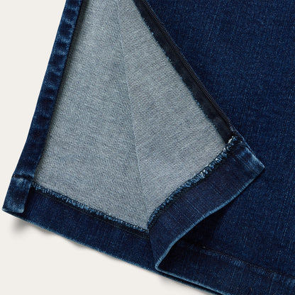 Stretch Denim Pencil Skirt | Stetson Blue