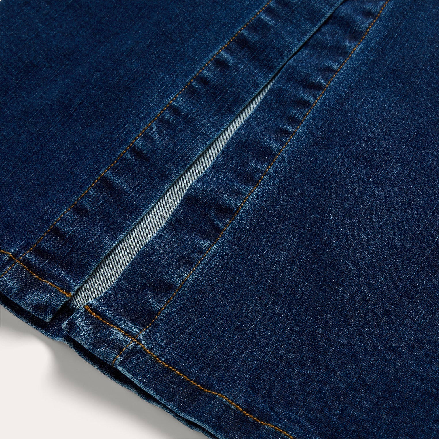 Stretch Denim Fitted Dress | Stetson Blue