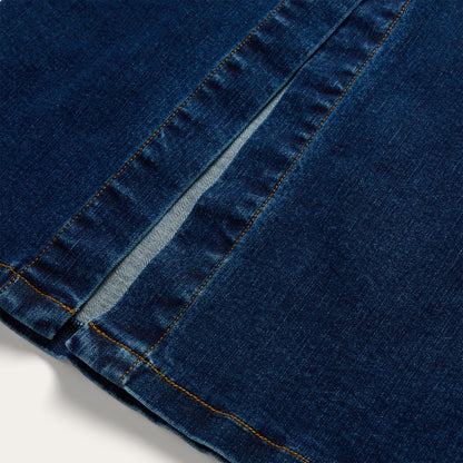 Stretch Denim Fitted Dress | Stetson Blue