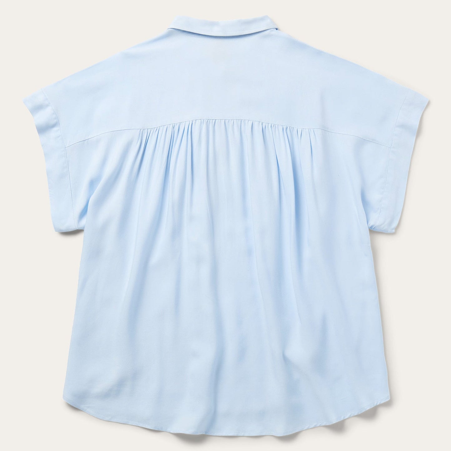 Twill Collared Blouse | Stetson Blue