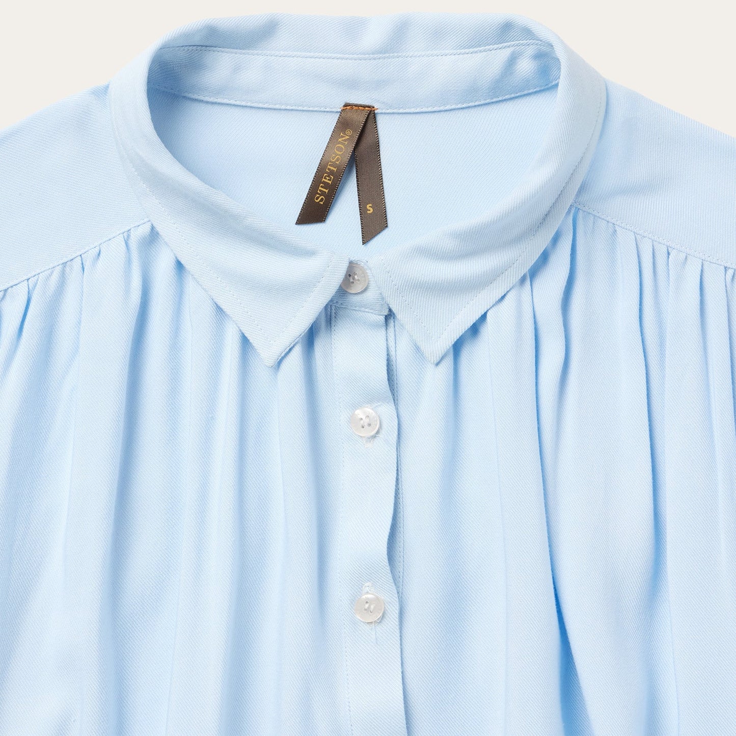 Twill Collared Blouse | Stetson Blue