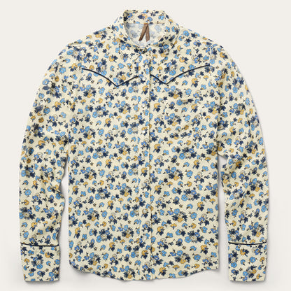 Field Flowers Print Shirt | Stetson Yellow