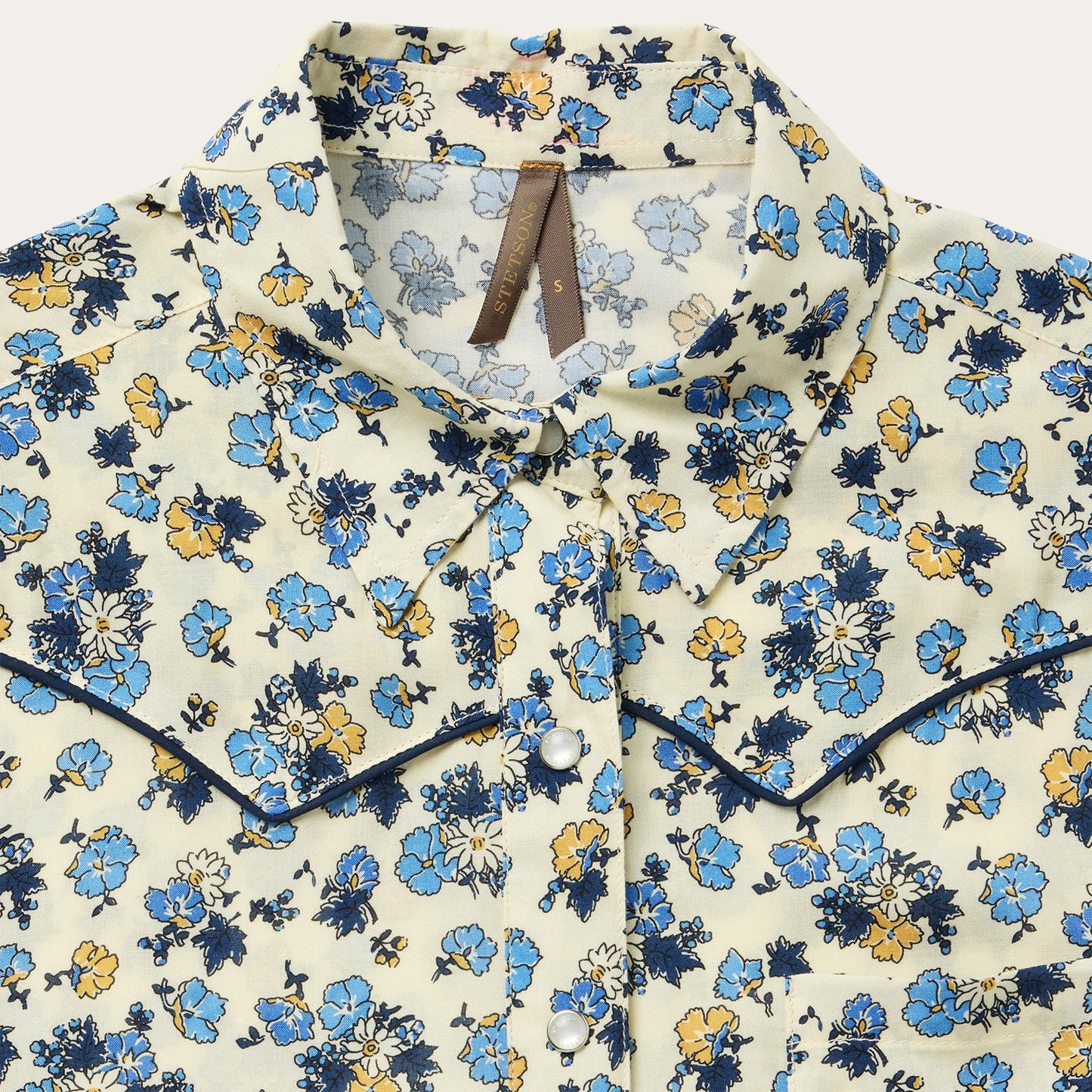 Field Flowers Print Shirt | Stetson Yellow