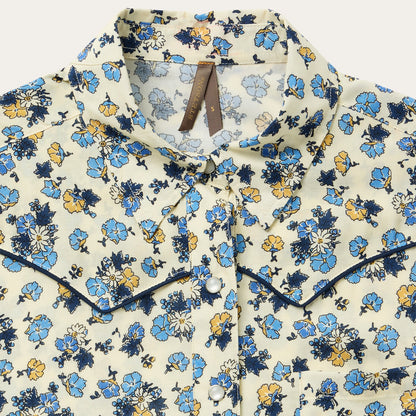 Field Flowers Print Shirt | Stetson Yellow