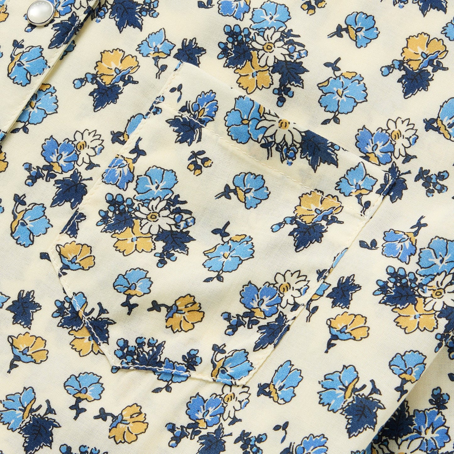 Field Flowers Print Shirt | Stetson Yellow