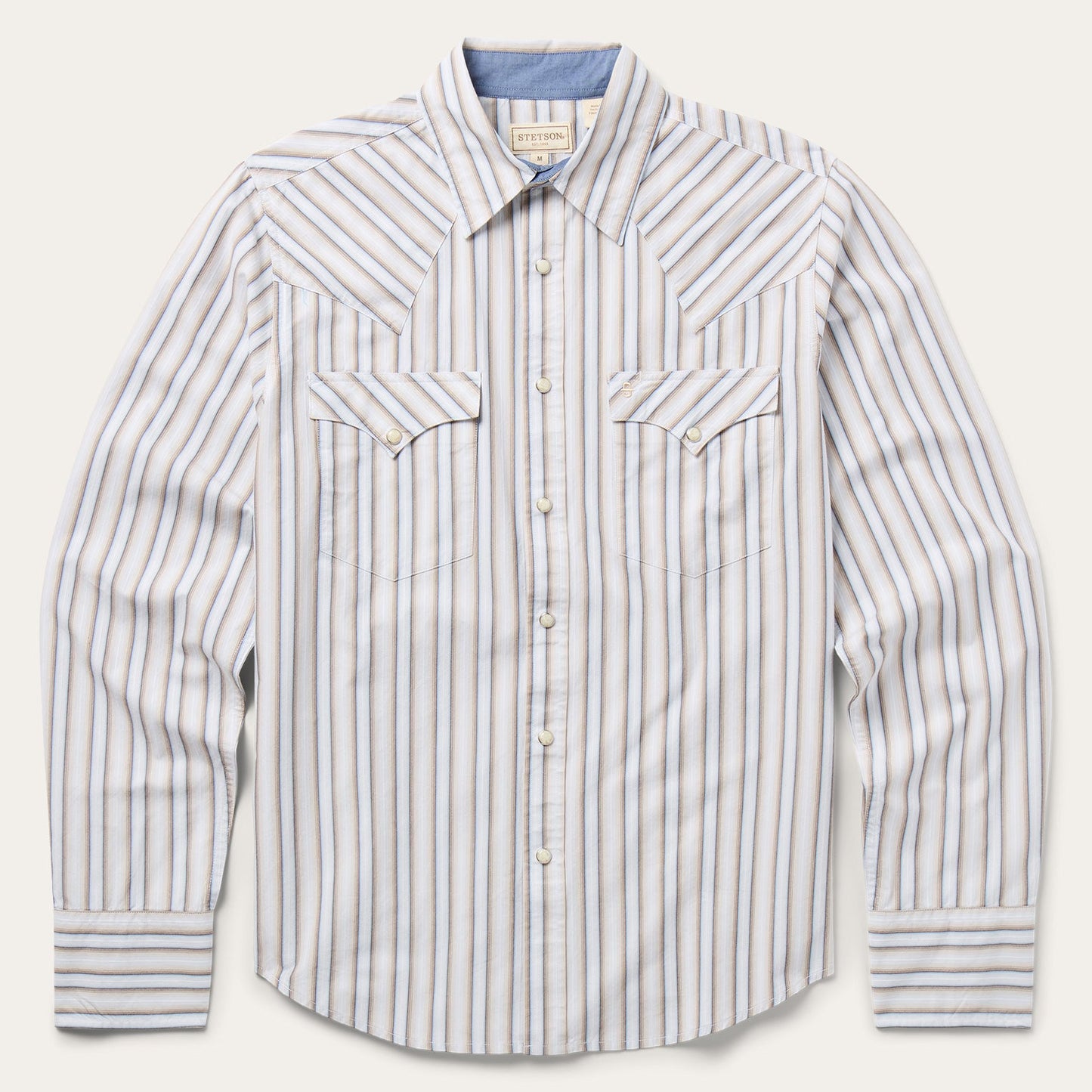 Ombre Stripe Western Shirt | Stetson Brown