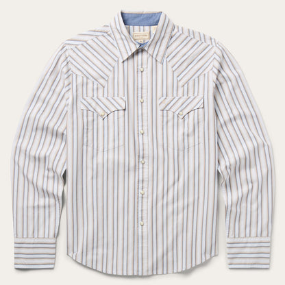 Ombre Stripe Western Shirt | Stetson Brown