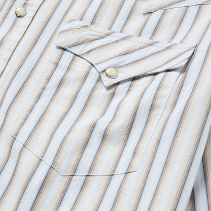Ombre Stripe Western Shirt | Stetson Brown