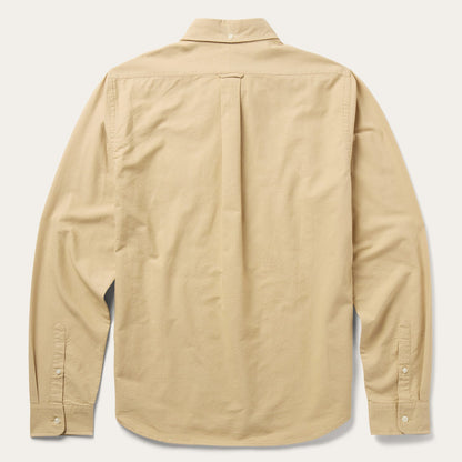 Peached Oxford Button-Down Shirt | Stetson Tan