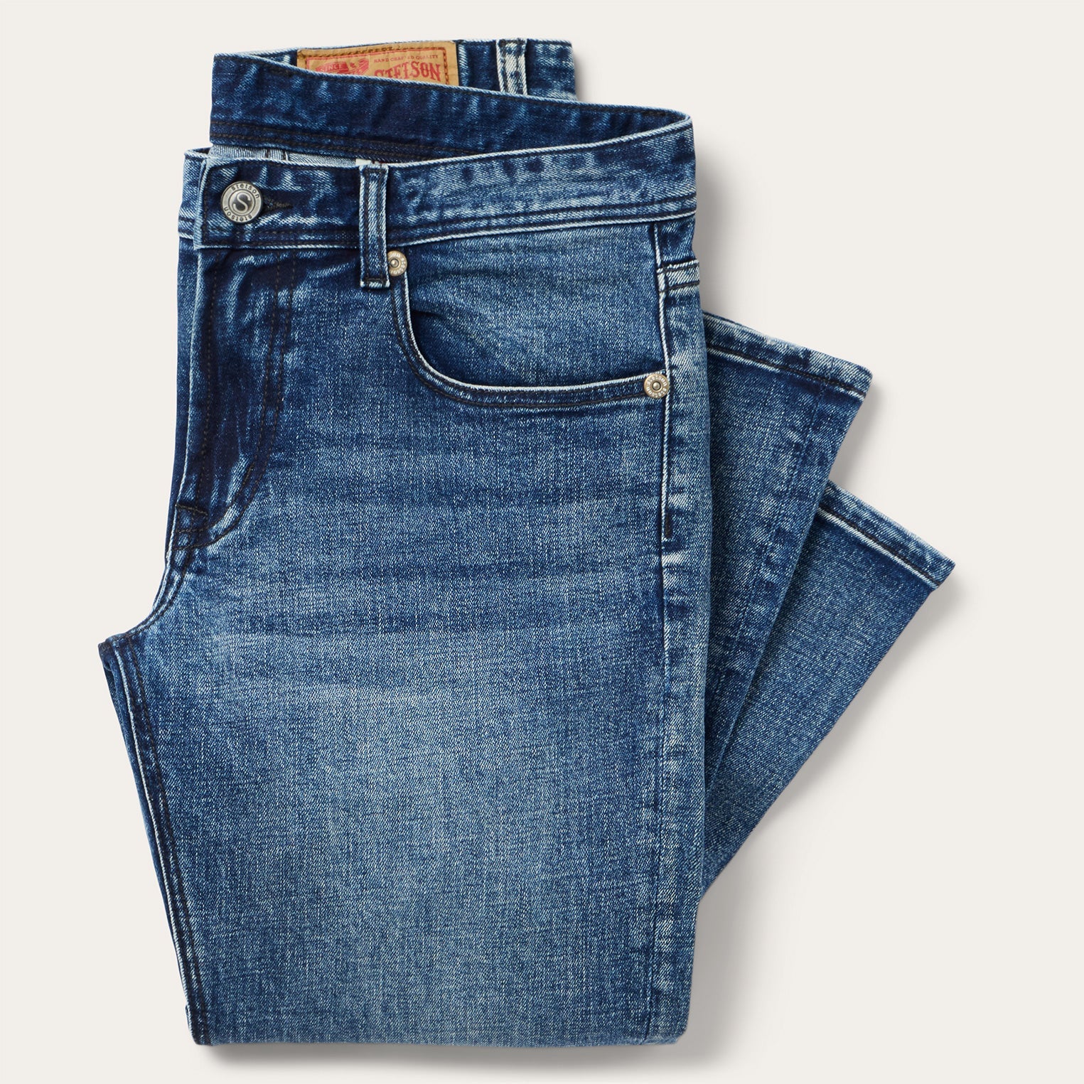 1015 Rocker Fit Stretch Jeans | Stetson Blue