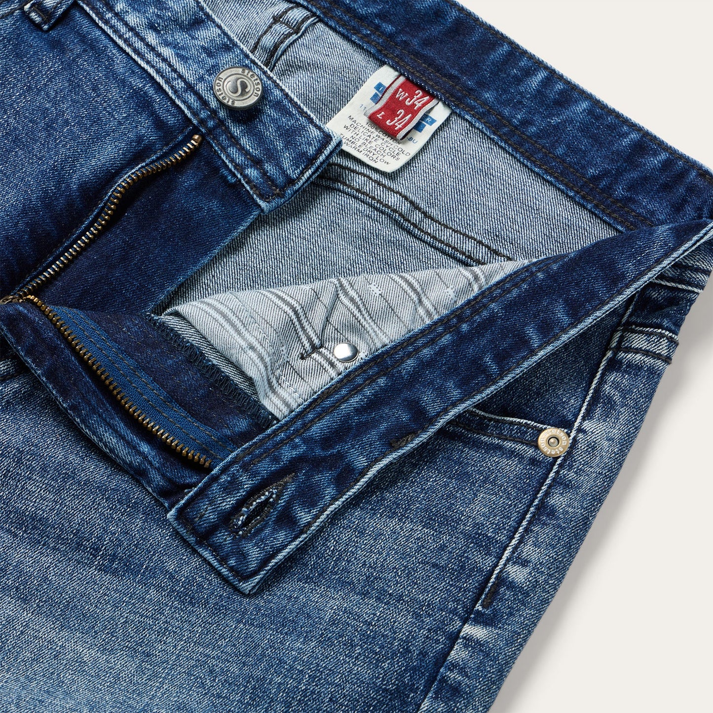 1015 Rocker Fit Stretch Jeans | Stetson Blue