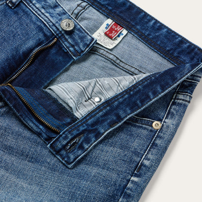 1015 Rocker Fit Stretch Jeans | Stetson Blue
