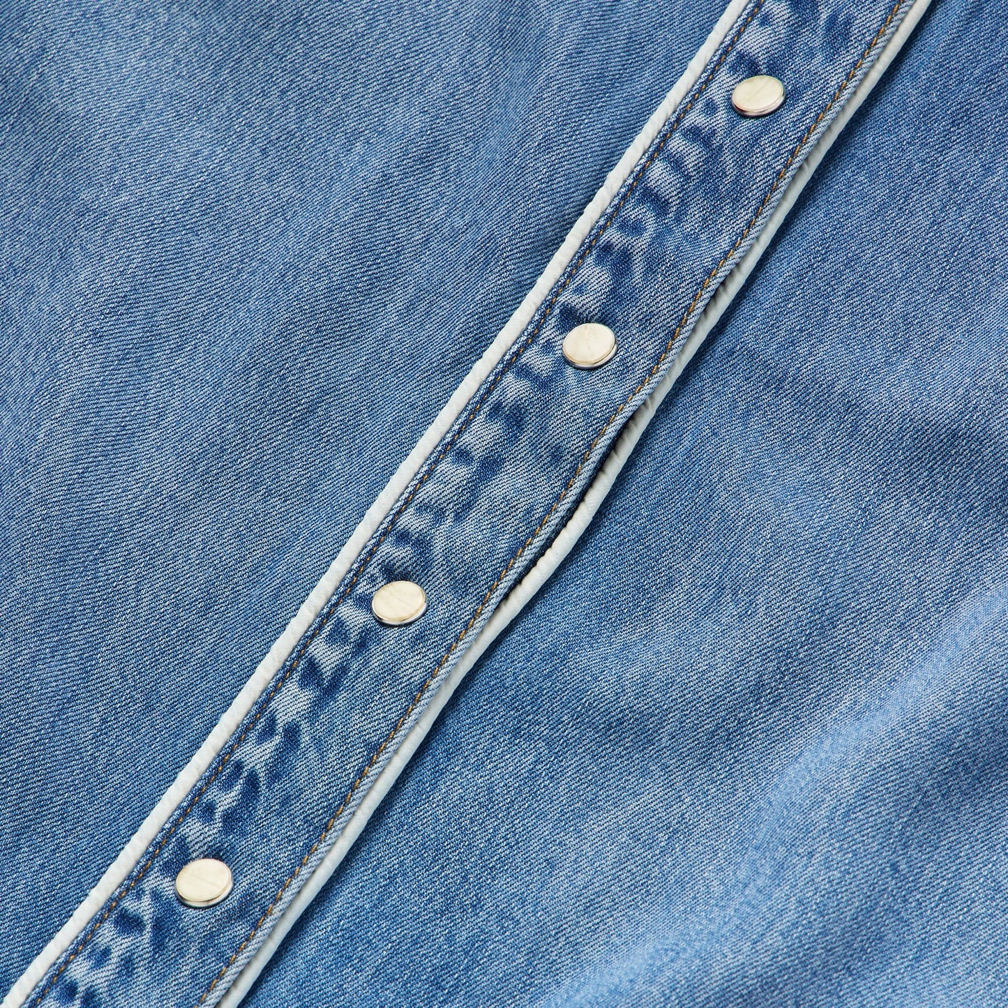 Sleeveless Denim Western Shirt | Stetson Blue