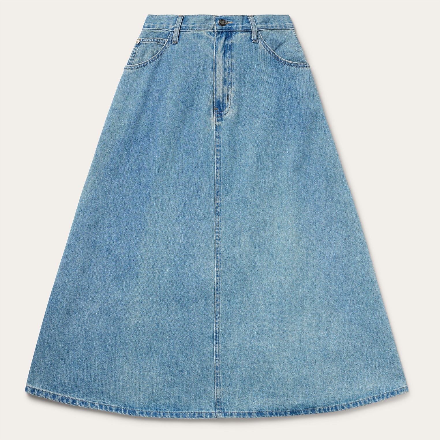 Light Wash Denim Skirt | Stetson Blue