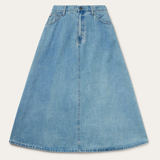 Light Wash Denim Skirt | Stetson Blue