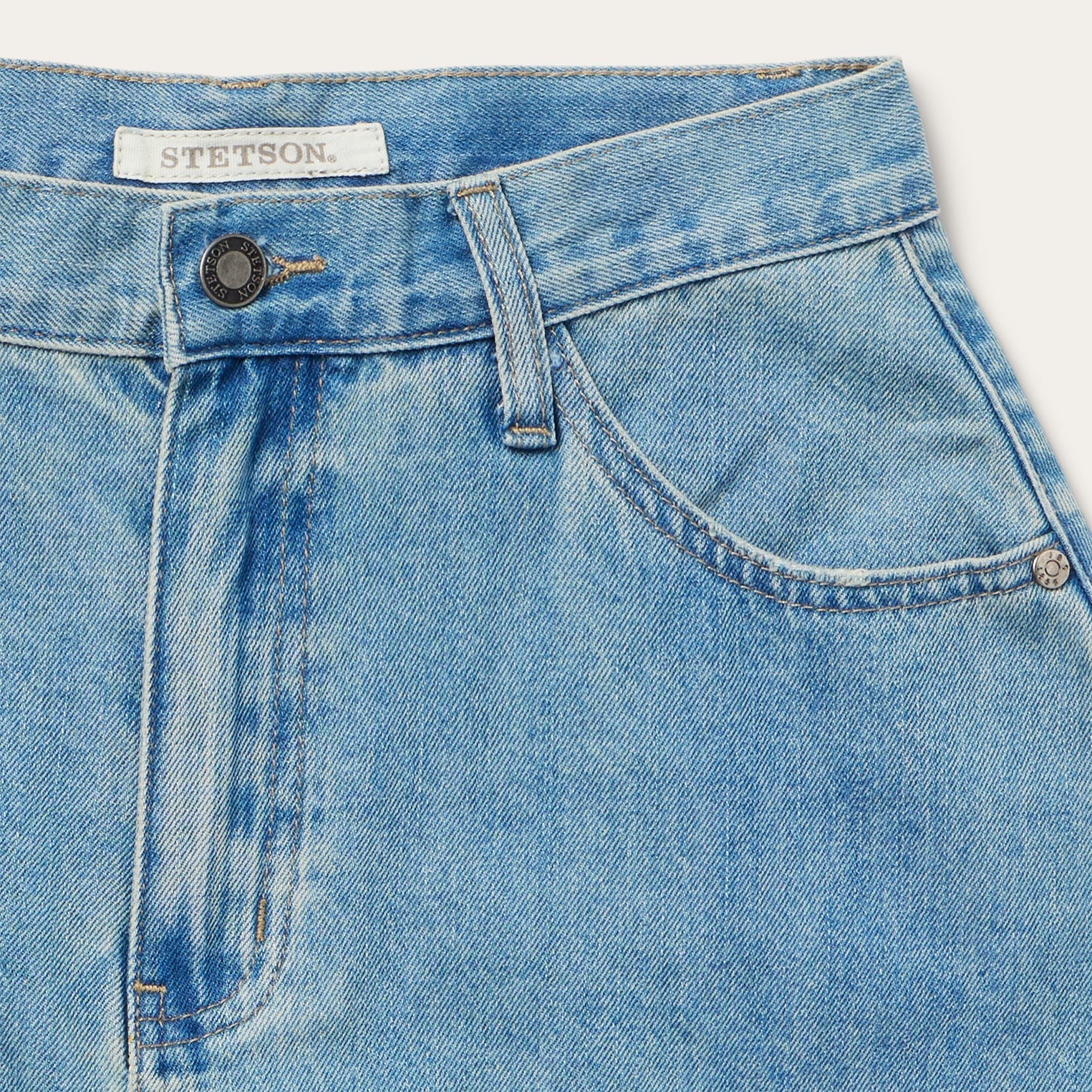 Light Wash Denim Skirt | Stetson Blue