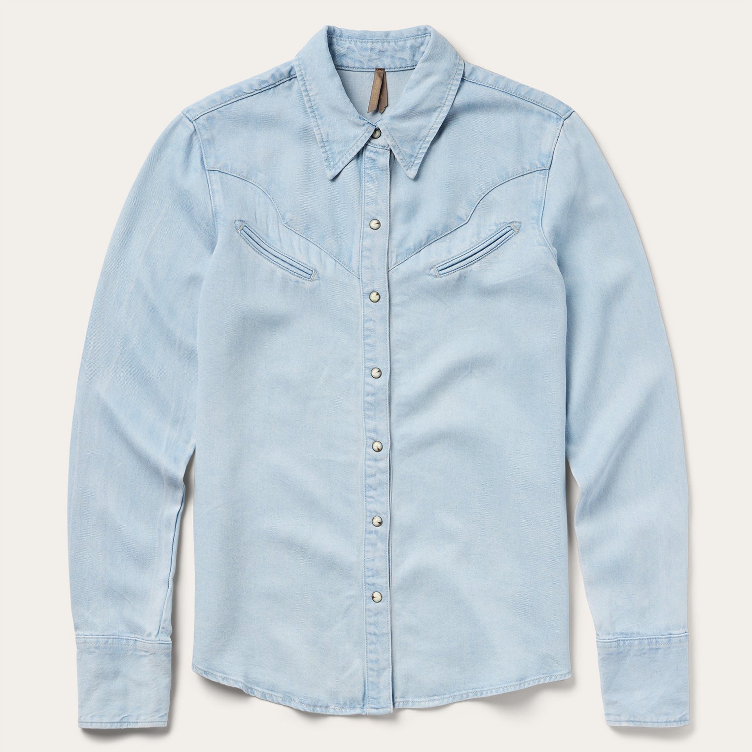 Arrow Pocket Denim Shirt | Stetson Blue