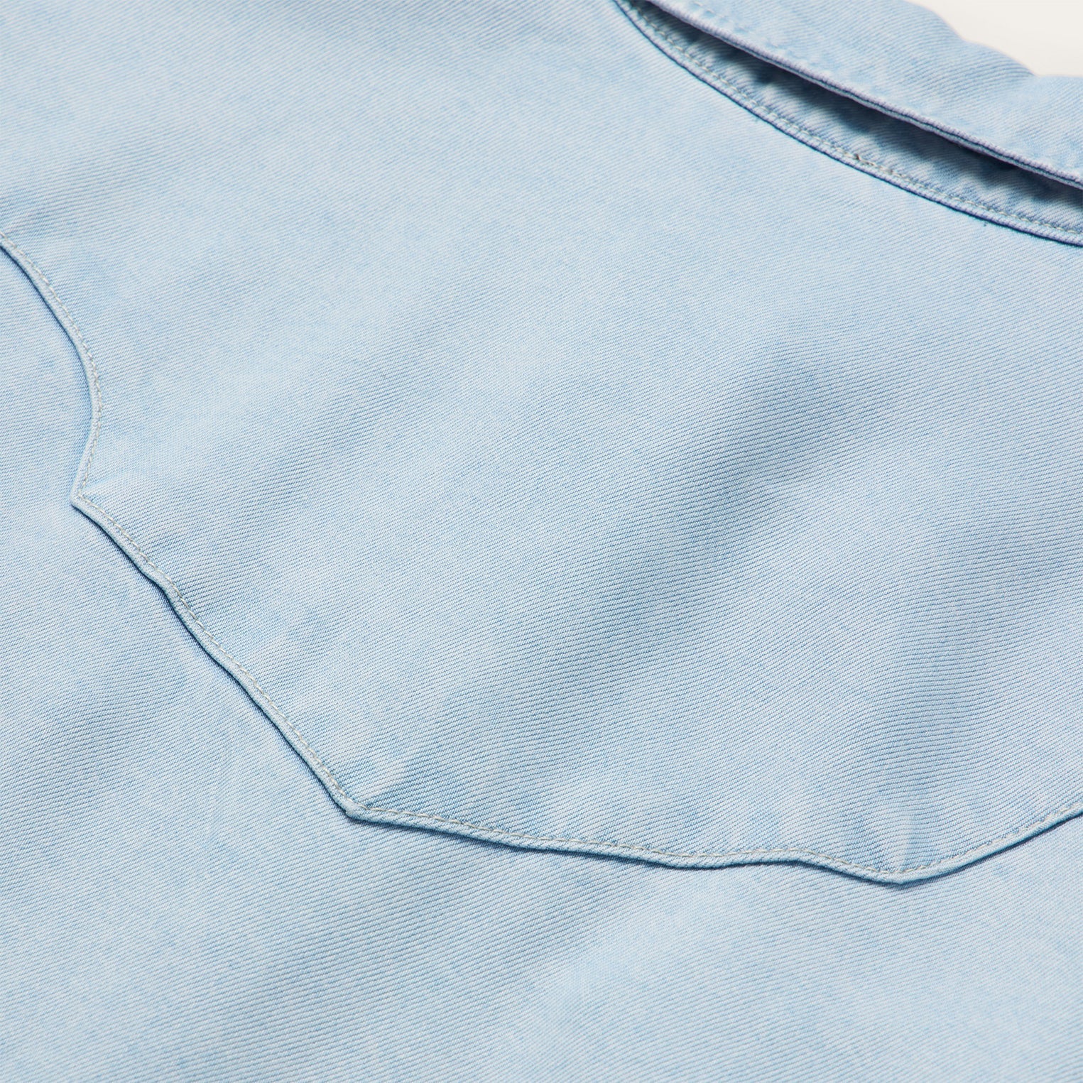 Arrow Pocket Denim Shirt | Stetson Blue
