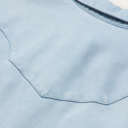Arrow Pocket Denim Shirt | Stetson Blue