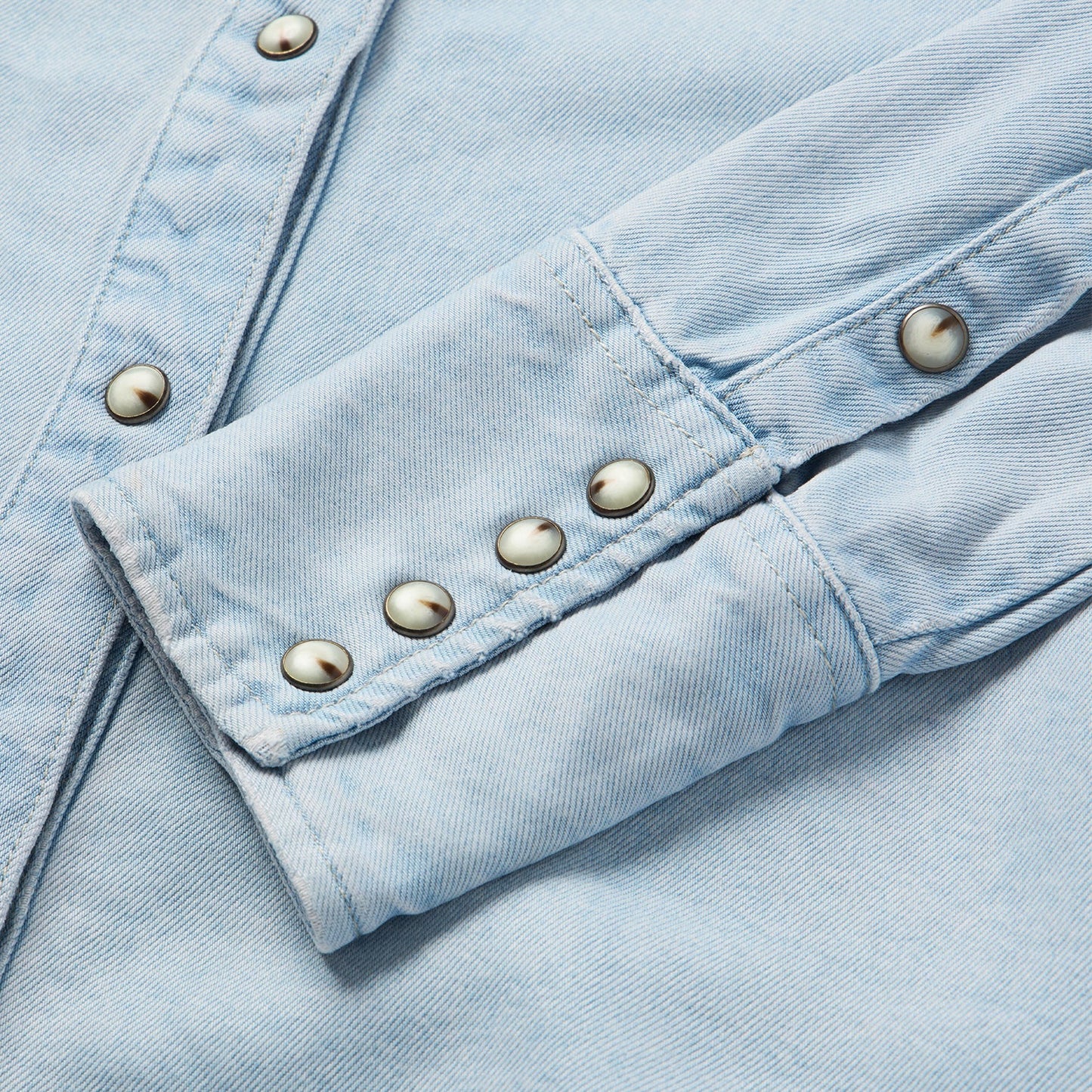 Arrow Pocket Denim Shirt | Stetson Blue