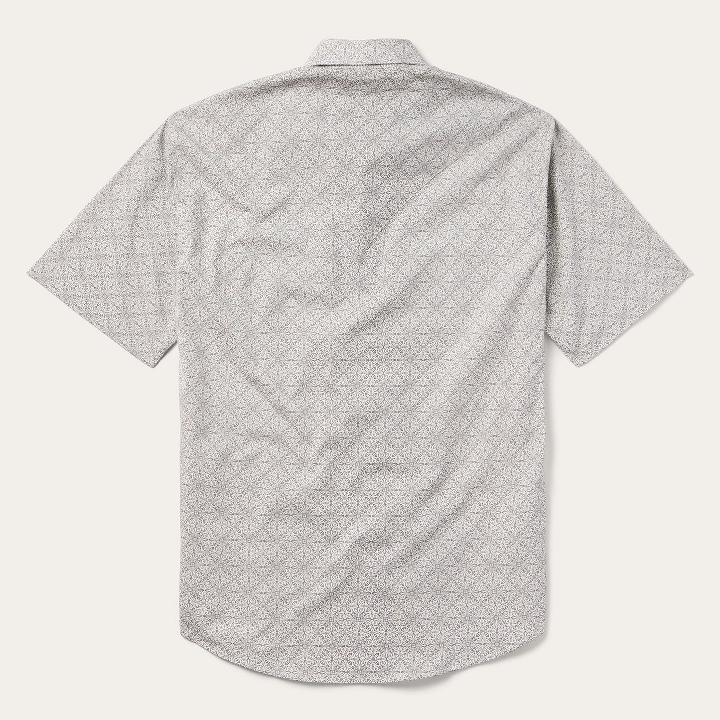 Pewter Filigree Short-Sleeve Western Shirt | Stetson Grey