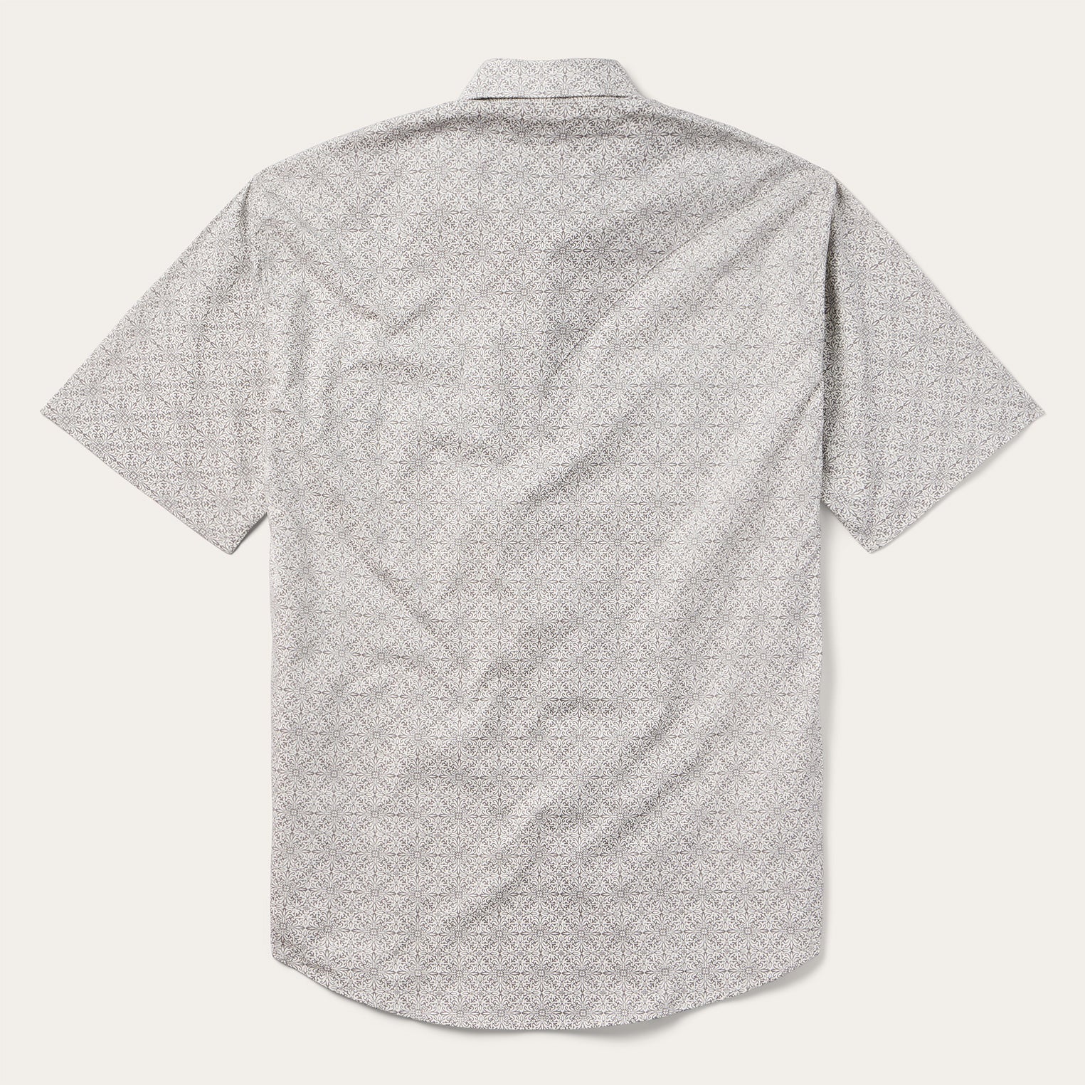 Pewter Filigree Short-Sleeve Western Shirt | Stetson Grey