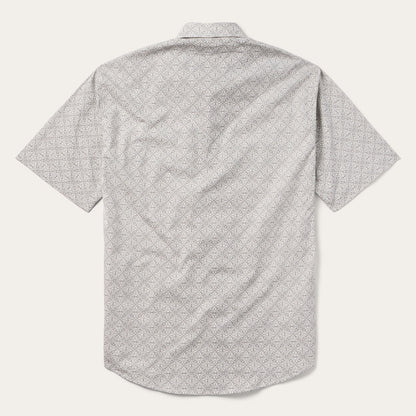 Pewter Filigree Short-Sleeve Western Shirt | Stetson Grey