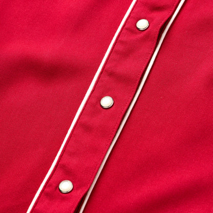 Sleeveless Retro Western Shirt | Stetson Red