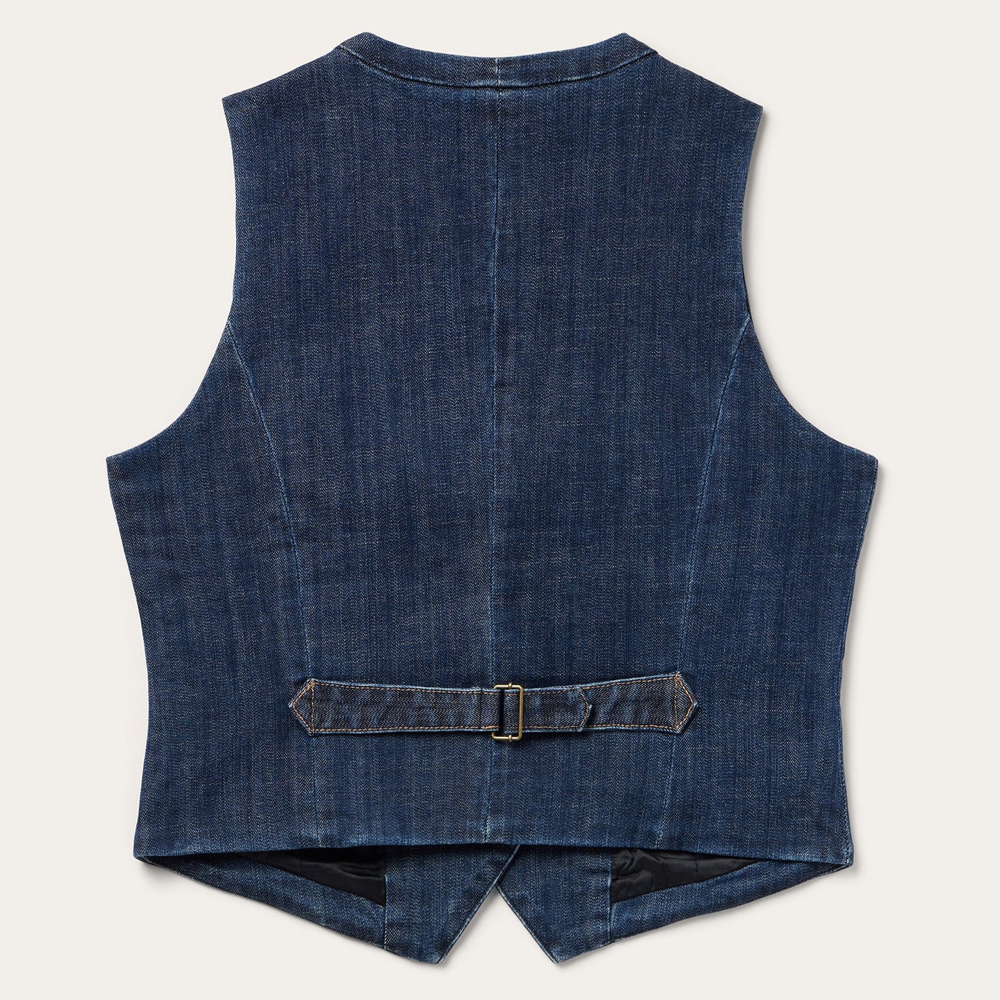 Dark Wash Stretch Denim Vest | Stetson Blue