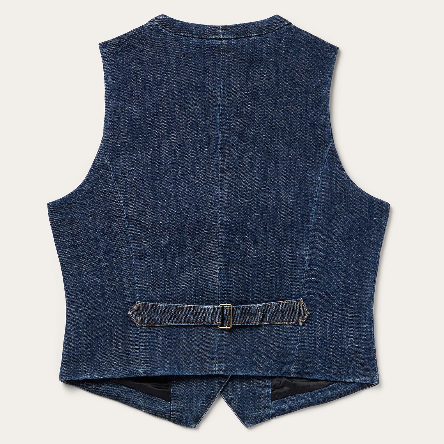Dark Wash Stretch Denim Vest | Stetson Blue