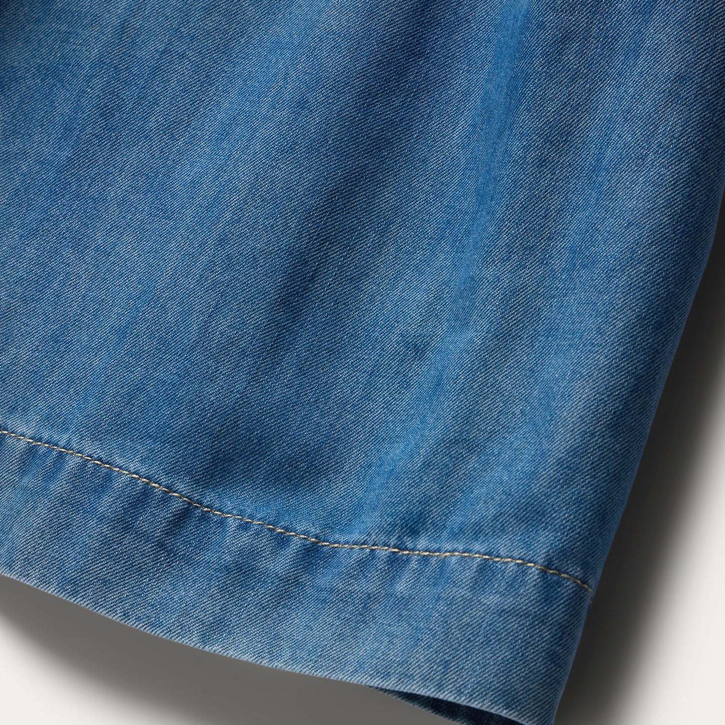 Smile Pocket Denim Dress | Stetson Blue