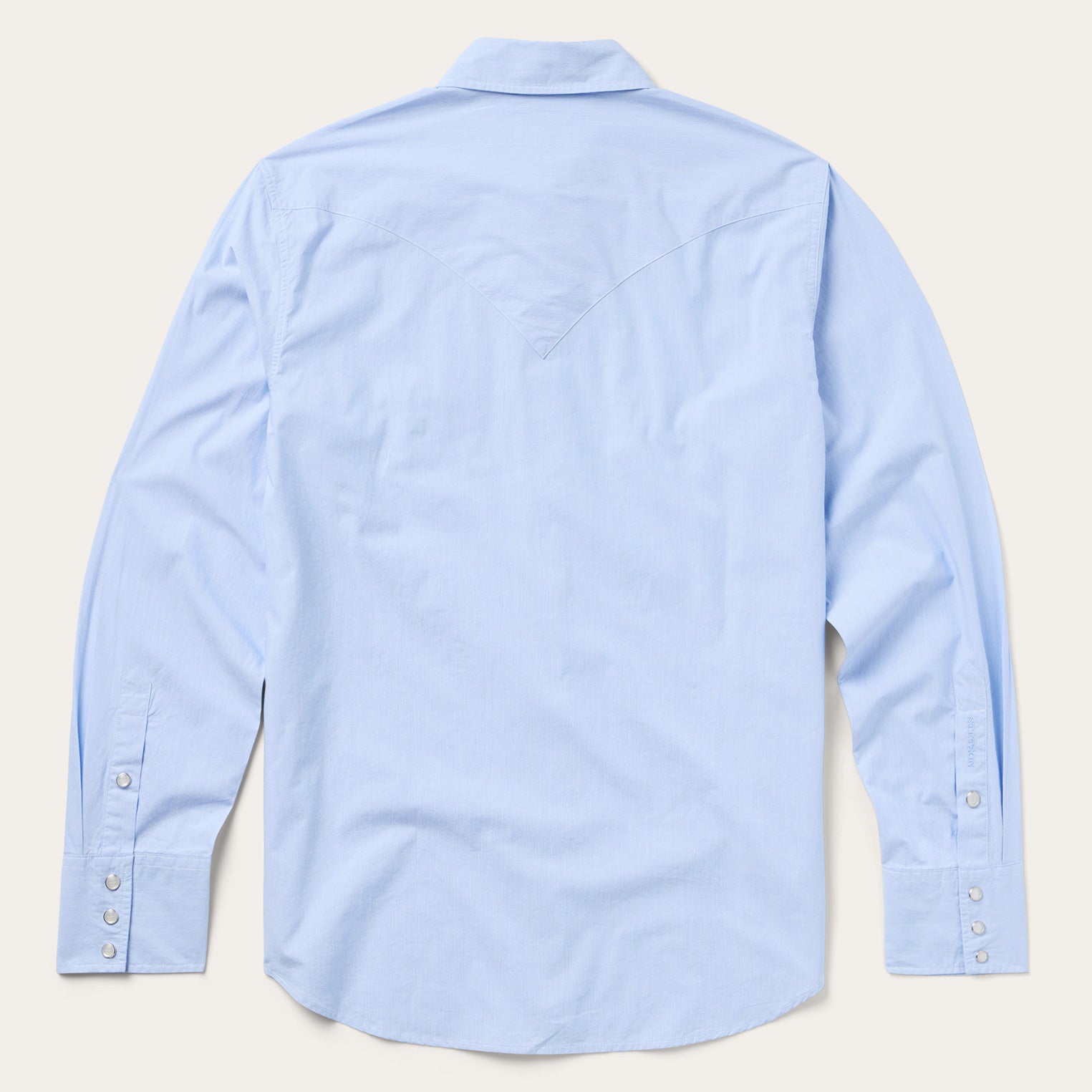 Fine Line Stripe Western Shirt | Stetson Blue