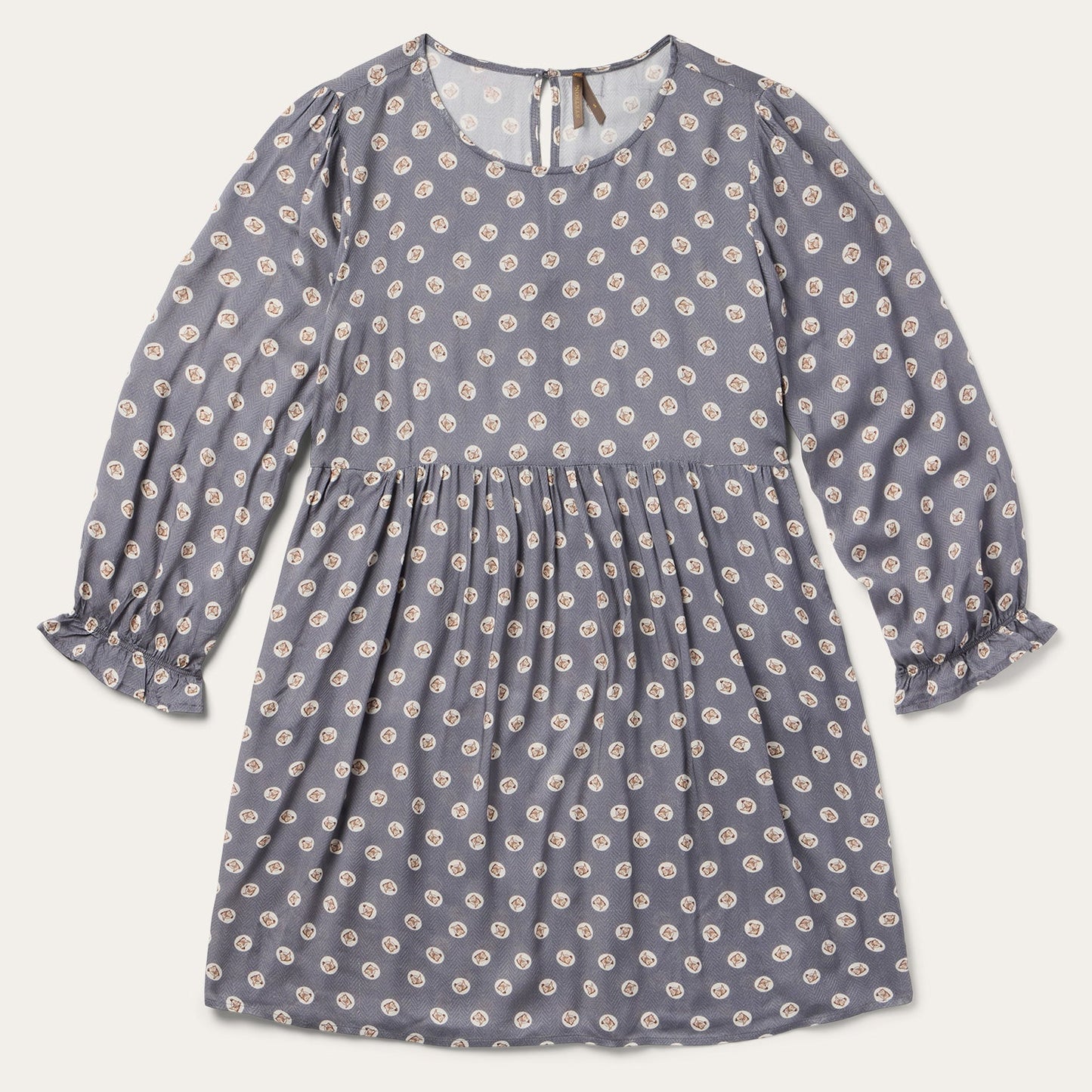Horse Pennies Print Dress | Stetson Grey