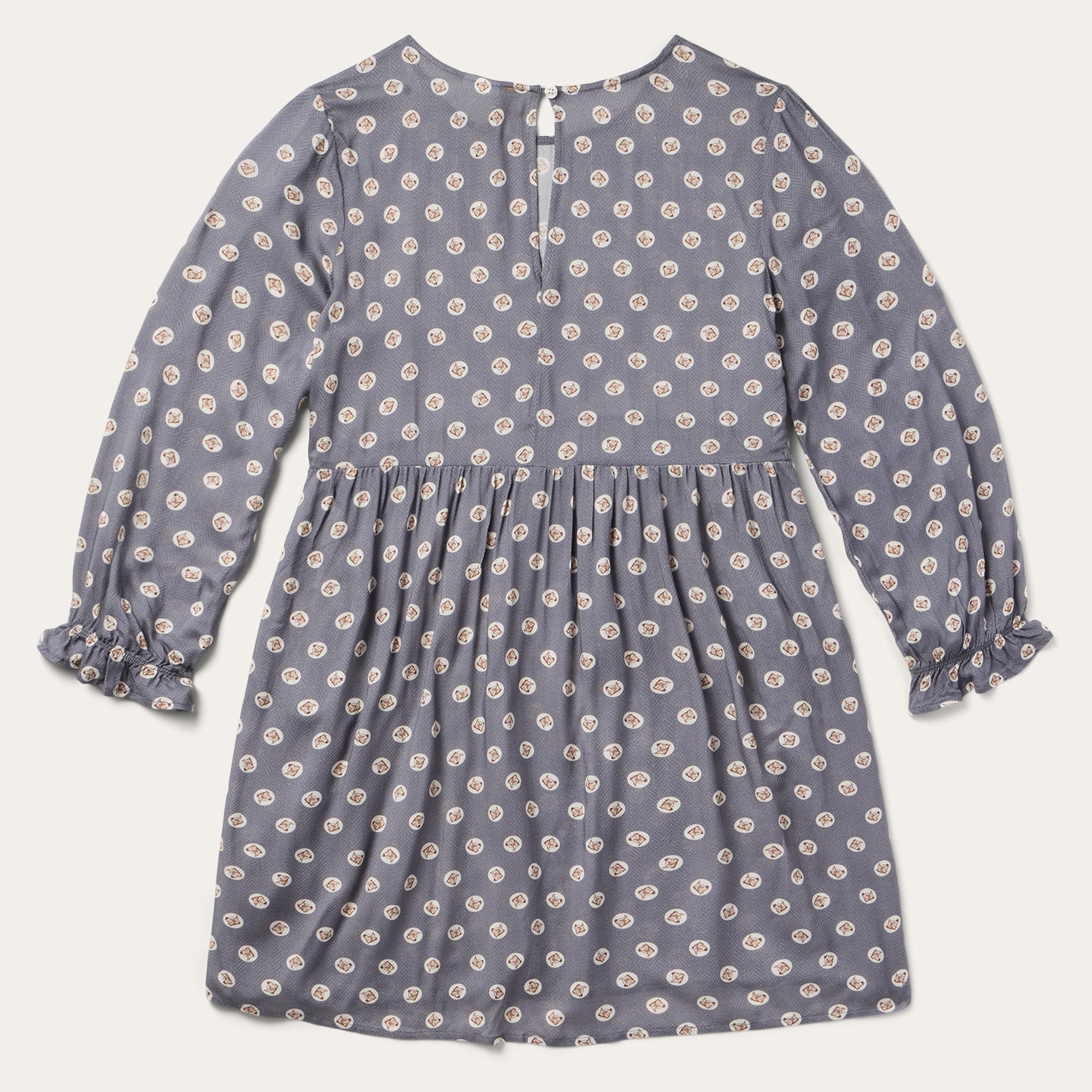 Horse Pennies Print Dress | Stetson Grey