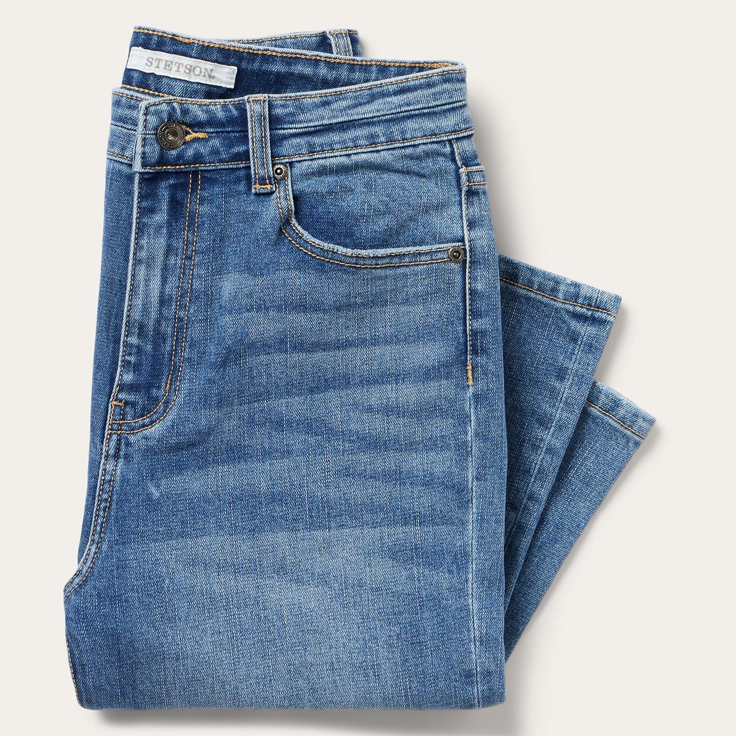 915 High Rise Straight Fit Jeans | Stetson Blue