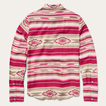 Scarlet Serape Western Shirt | Stetson Red