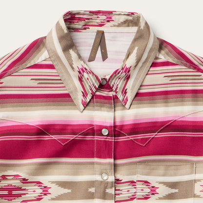 Scarlet Serape Western Shirt | Stetson Red
