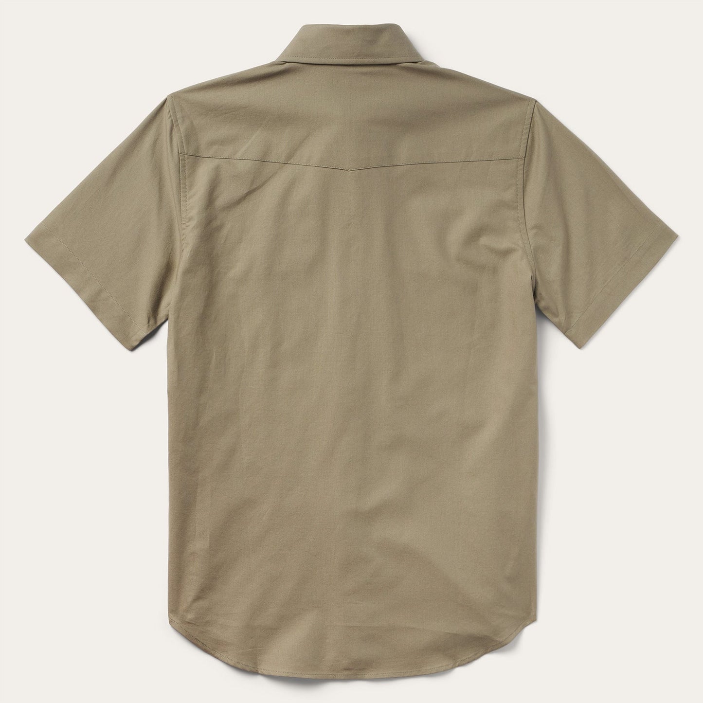 Olive Oxford Short Sleeve Western Shirt | Stetson Olive