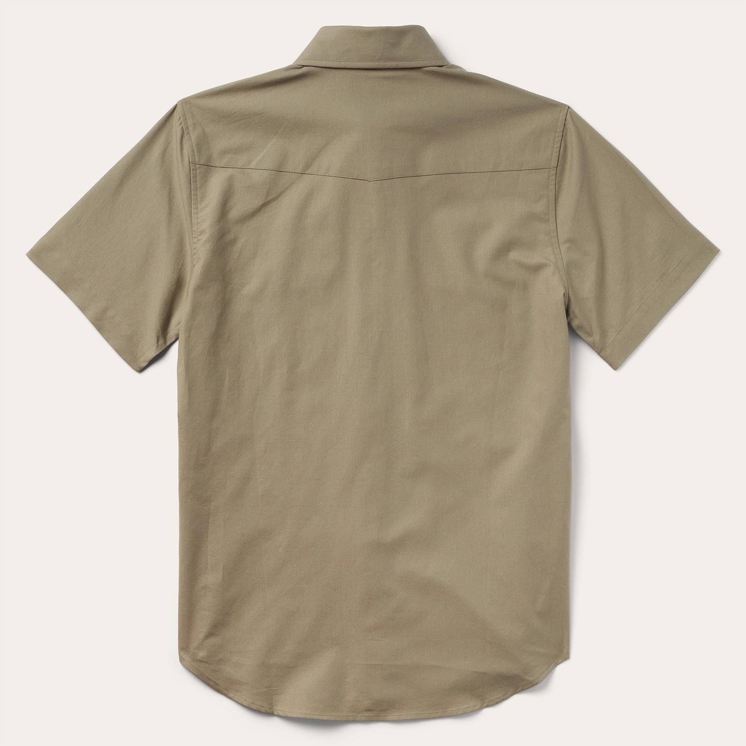 Olive Oxford Short Sleeve Western Shirt | Stetson Olive