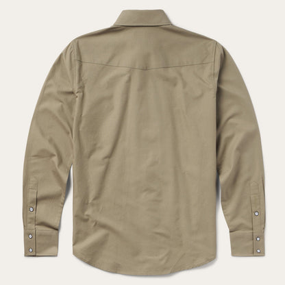 Olive Oxford Western Shirt | Stetson Olive