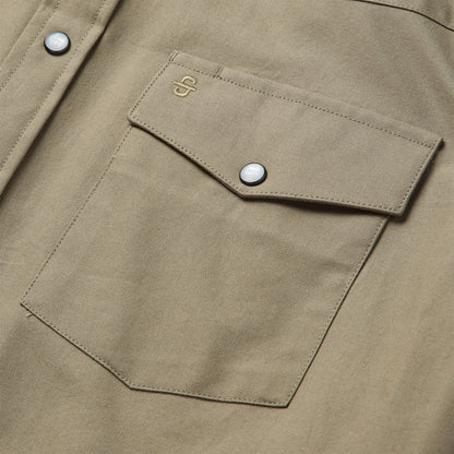 Olive Oxford Western Shirt | Stetson Olive