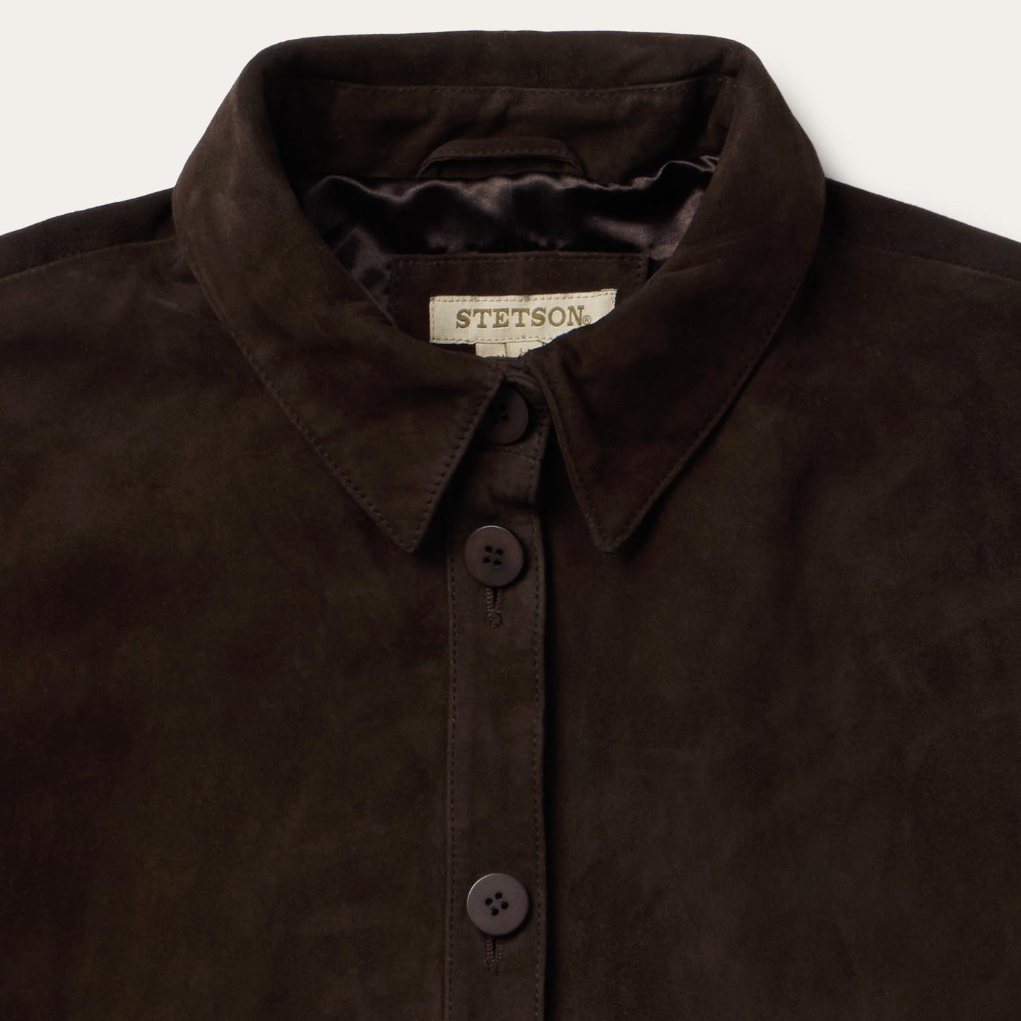 Two Pocket Fringe Suede Jacket | Stetson Brown