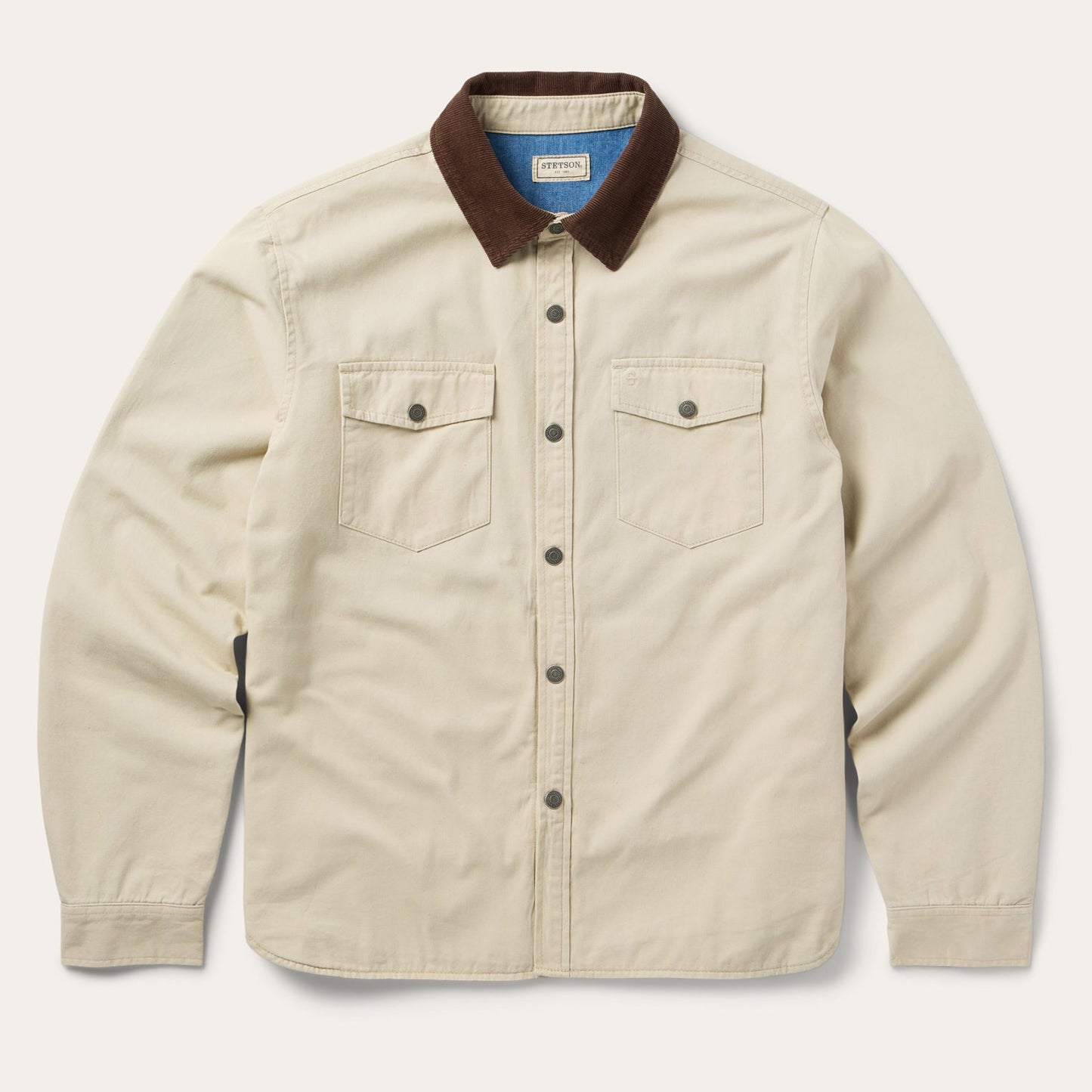 Corduroy Collar Shirt Jacket | Stetson Tan
