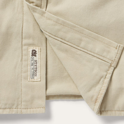 Corduroy Collar Shirt Jacket | Stetson Tan