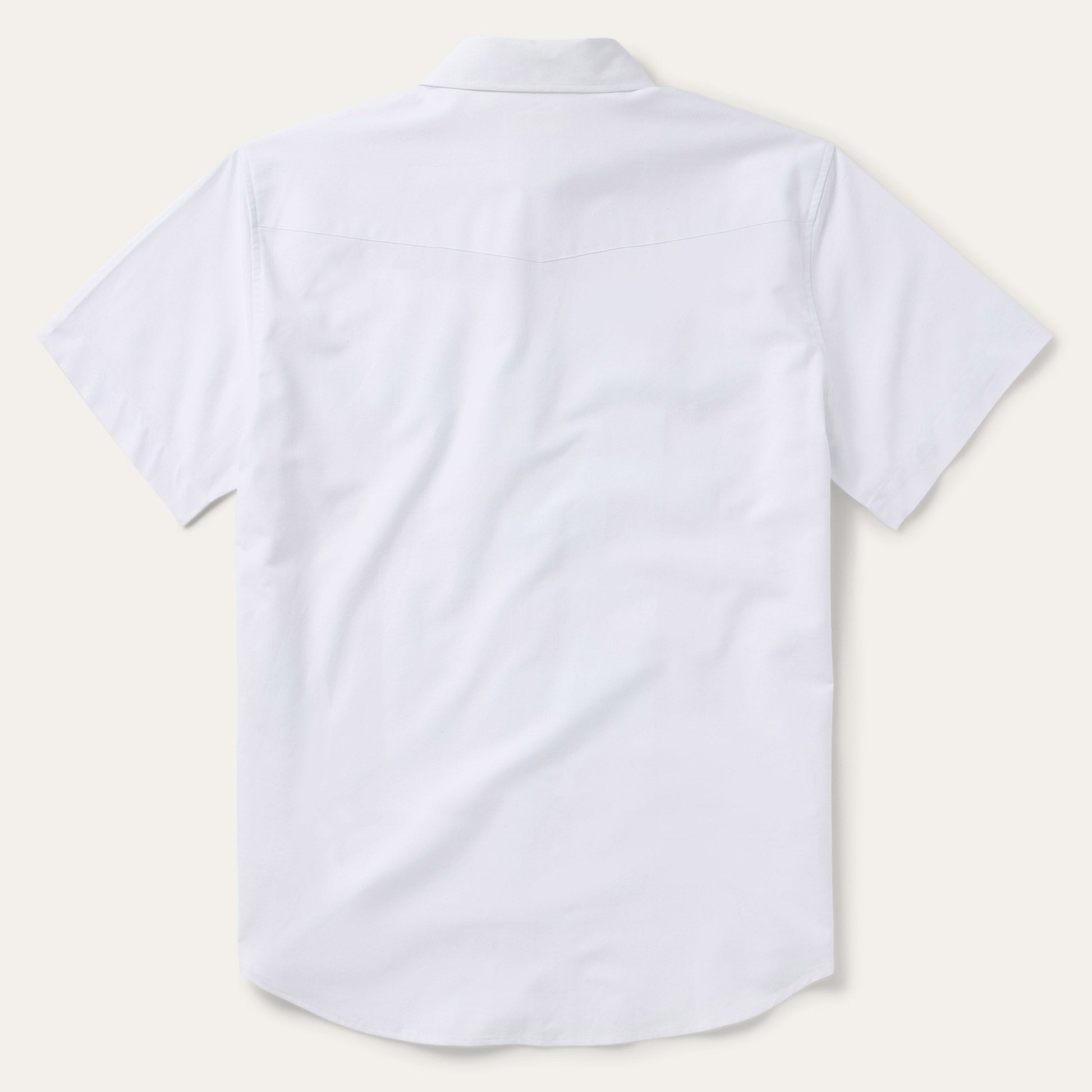 White Oxford Short Sleeve Western Shirt | Stetson White